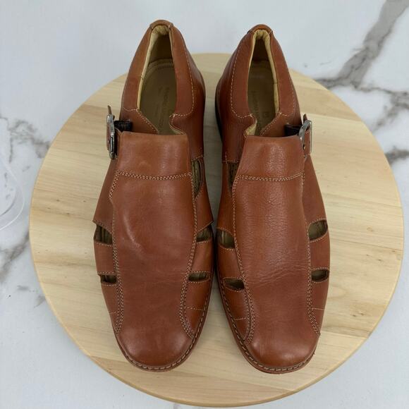 Sandro Moscoloni Vineyard Men\'s Leather Fisherman Shoes Sandals Sz 10.5 D Preppy main image 10